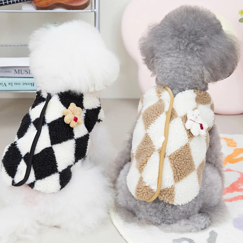 Cozy Dog Plaid Jacket