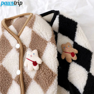 Cozy Dog Plaid Jacket